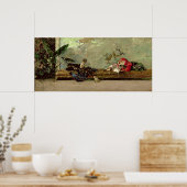 Die Kinder der Maler im japanischen Salon Poster (Küche)