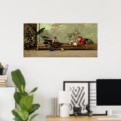 Die Kinder der Maler im japanischen Salon Poster (Heimbüro)