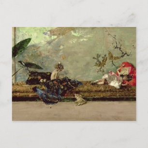 Die Kinder der Maler im japanischen Salon Postkarte