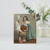 DIE KINDER GEBEN MIR SO VIEL Arbeit Postkarte (Stehend Vorderseite)