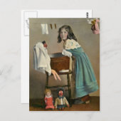 DIE KINDER GEBEN MIR SO VIEL Arbeit Postkarte (Vorne/Hinten)