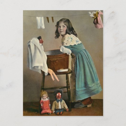 DIE KINDER GEBEN MIR SO VIEL Arbeit Postkarte (Vorderseite)