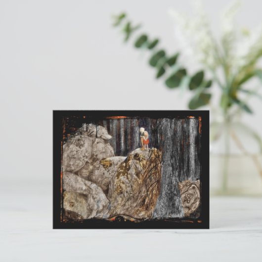 Die Kinder mit Steintülle Postkarte (Stehend Vorderseite)