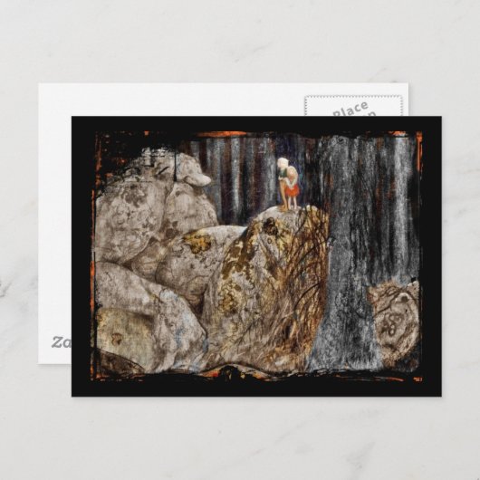 Die Kinder mit Steintülle Postkarte (Vorne/Hinten)