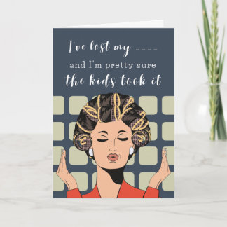 Die Kinder nahmen es - lustige Muttertagskarte Karte