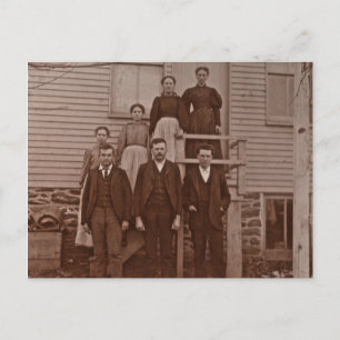 Die Kinder von John & Mary Rupp um 1875 Postkarte