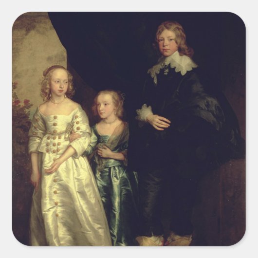 Die Kinder von Thomas Wentworth Quadratischer Aufkleber (Vorderseite)