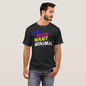 Die Kinder wollen minimales T-Shirt (Vorne ganz)
