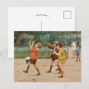 Die Kinderband Victor Gabriel Gilbert Postkarte