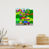 Die Kinderbauzone Poster (Küche)