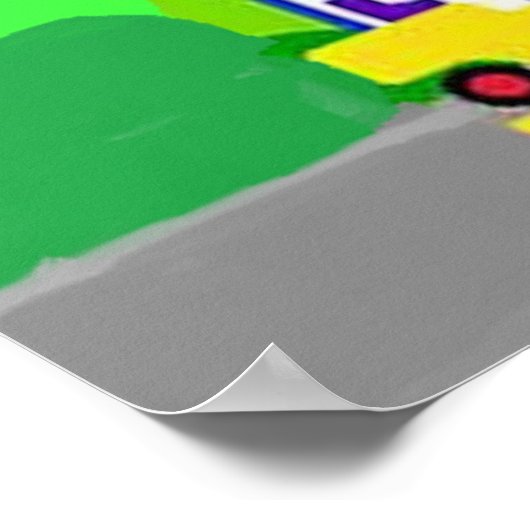 Die Kinderbauzone Poster (Ecke)