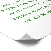 Die Kinderdusche Dinosaurier Spät Night Diapers Poster (Ecke)