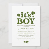 Die Kinderdusche St. Patrick's Day Einladung (Vorderseite)