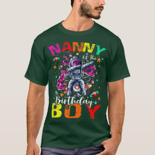 Die Kinderfrau des Geburtstagsjungen Astronauten R T-Shirt