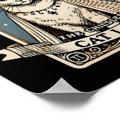 Die Kinderlose Cat Ladys Tarot Card Poster (Ecke)