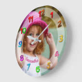 Die Kindersicherung Ihres benutzerdefinierten Foto Große Wanduhr (Winkel)