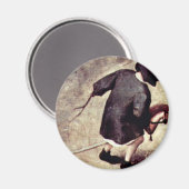 Die Kinderspiele im Detail von Bruegel D. Ä. Piete Magnet (Vorderseite/Rückseite)