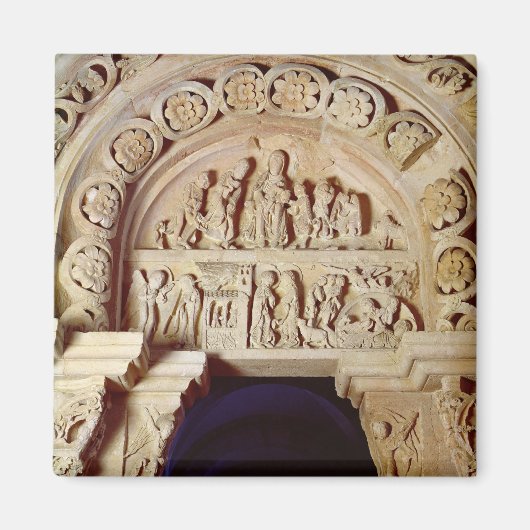 Die Kindheit Christi, Tympanum des rechten Portals Magnet (Vorne)