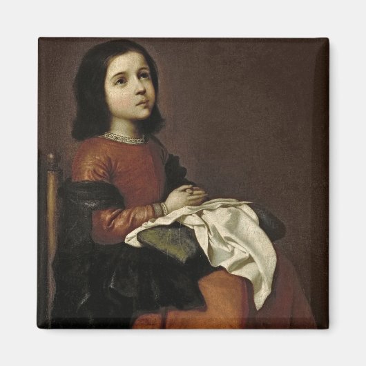 Die Kindheit der Jungfrau, c.1660 Magnet (Vorne)