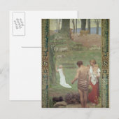 Die Kindheit des Hl. Genevievs Postkarte (Vorne/Hinten)