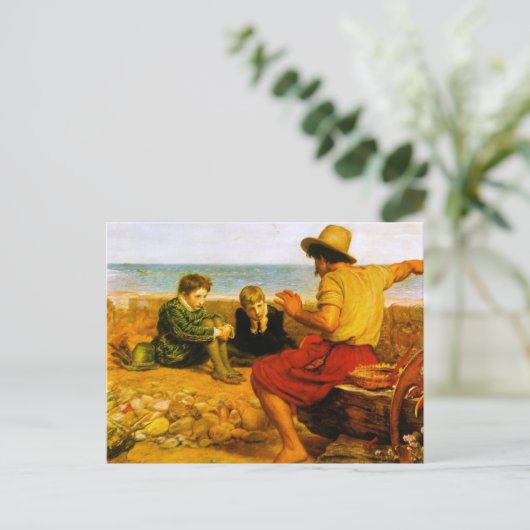 Die Kindheit Raleighs Postkarte (Stehend Vorderseite)