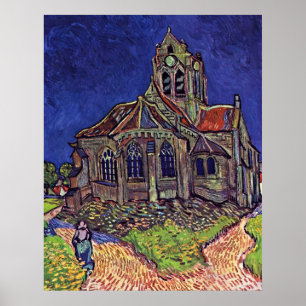Die Kirche am Auvers-sur-Oise durch Vincent van Poster
