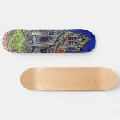 Die Kirche bei Auvers durch Vincent van Gogh 1890 Skateboard (Horizontal)