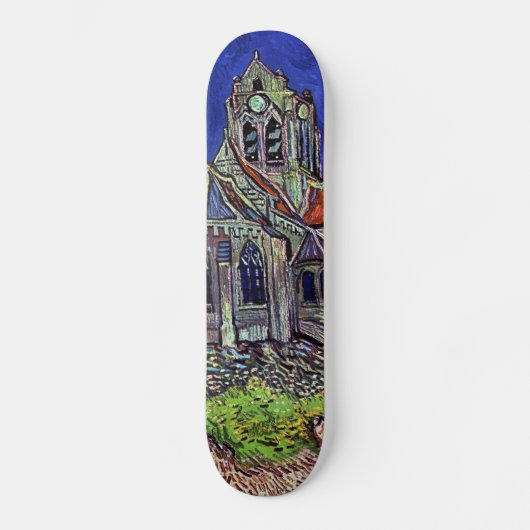 Die Kirche bei Auvers durch Vincent van Gogh 1890 Skateboard (Vorderseite)