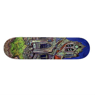 Die Kirche bei Auvers durch Vincent van Gogh 1890 Skateboard