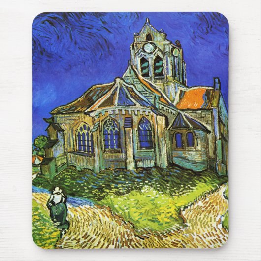 Die Kirche bei Auvers, Van Gogh Mousepad (Vorne)
