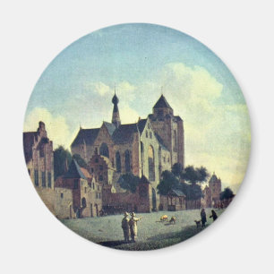 Die Kirche bei Veere., bis Januar Van Der Heyden Magnet