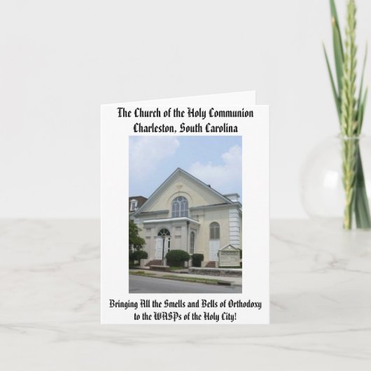Die Kirche der Heiligen Kommunion Karte (Vorderseite)