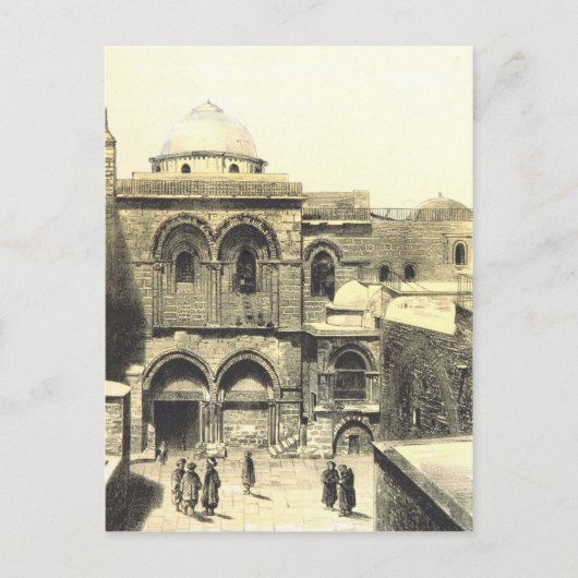 Die Kirche des Heiligen Sepulchers in Jerusalem Postkarte (Vorderseite)