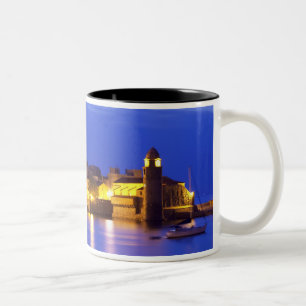 Die Kirche Eglise Notre Dame des Anges, unsere Dam Zweifarbige Tasse