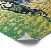 Die Kirche in Auvers 1890 von Vincent van Gogh Poster (Ecke)