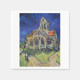 Die Kirche in Auvers 1890 von Vincent van Gogh Serviette