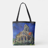 Die Kirche in Auvers – Benutzerdefinierter Text Tasche (Rückseite)