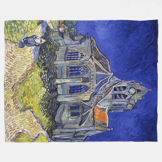 Die Kirche in Auvers, Van Gogh Fleecedecke (Vorderseite (Horizontal))