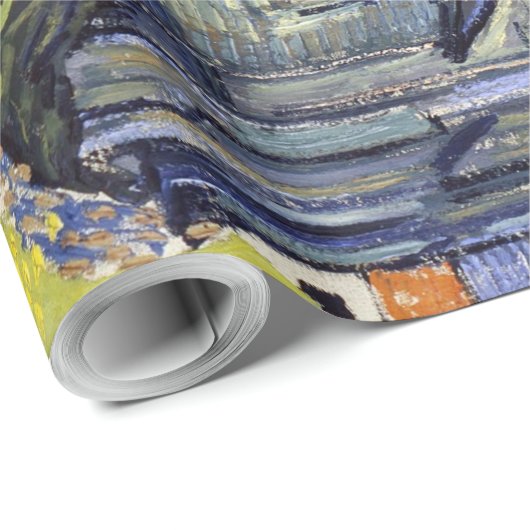 Die Kirche in Auvers, Van Gogh Geschenkpapier (Rolleneckpunkt)