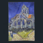 Die Kirche in Auvers, Van Gogh Geschirrtuch<br><div class="desc">Vincent Willem van Gogh (30. März 1853 - 29. Juli 1890) war ein niederländischer postimpressionistischer Maler, der zu den berühmtesten und einflussreichsten Persönlichkeiten in der Geschichte der Western-Kunst zählt. In etwas mehr als einem Jahrzehnt schuf er etwa 2100 Kunstwerke, darunter etwa 860 Ölgemälde, die größtenteils aus den Jahre seines Lebens....</div>