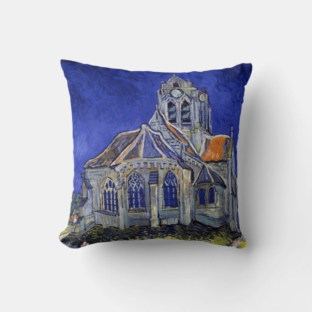 Die Kirche in Auvers, Van Gogh Kissen (Vorderseite)
