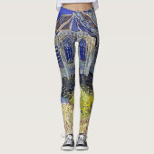 Die Kirche in Auvers, Van Gogh Leggings (Vorderseite)