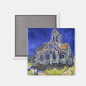 Die Kirche in Auvers, Van Gogh Magnet (Vorderseite/Rückseite)