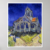 Die Kirche in Auvers, Van Gogh Poster (Vorne)