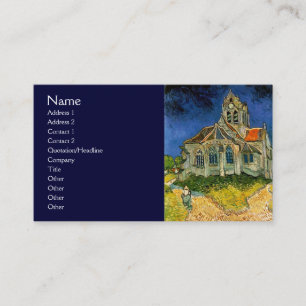 Die Kirche in Auvers von Van Gogh Visitenkarte