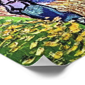 Die Kirche in Auvers von Vincent van Gogh 1890 Poster (Ecke)