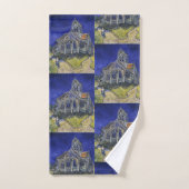 Die Kirche in Auvers von Vincent van Gogh Badhandtuch Set (Handtuch)