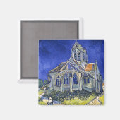 Die Kirche in Auvers von Vincent Van Gogh Magnet (Vorderseite/Rückseite)