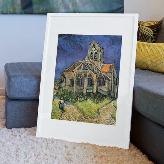 Die Kirche in Auvers von Vincent van Gogh Poster