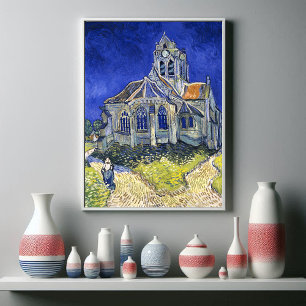 Die Kirche in Auvers von Vincent Van Gogh Poster